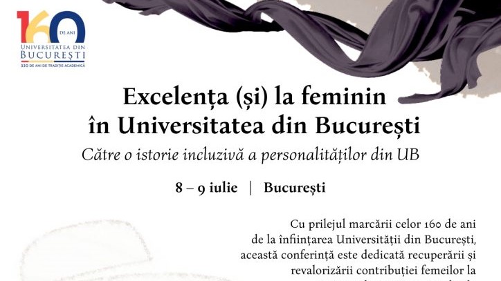 Conference “Excellence (and) for women in the University of Bucharest”